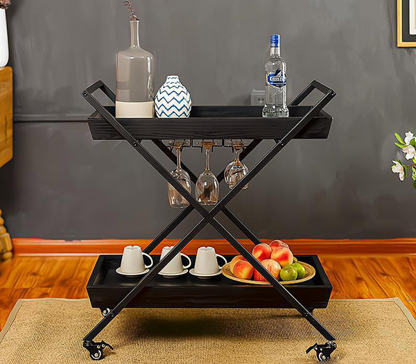 Xe đẩy rượu chỉ nên dùng để vận chuyển rượu và ly tách