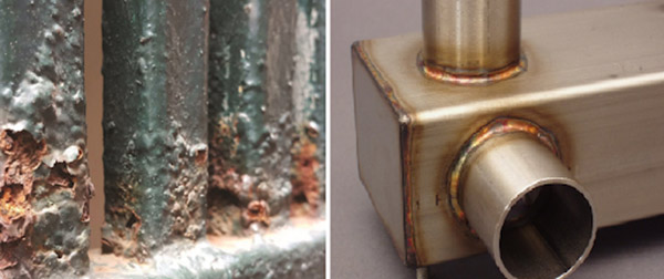 Vết hoen gỉ nhìn khá rõ và rất xấu