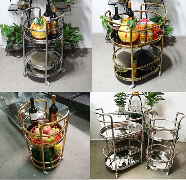 Xe đẩy rượu có thể làm bằng inox 201, inox 304