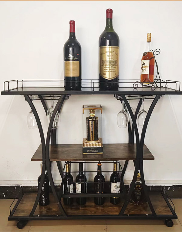 Giá xe đẩy rượu thép phun sơn có giá rất tốt