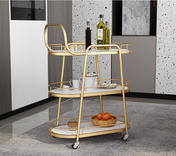 Mẫu xe sử dụng khung inox tầng bằng đá