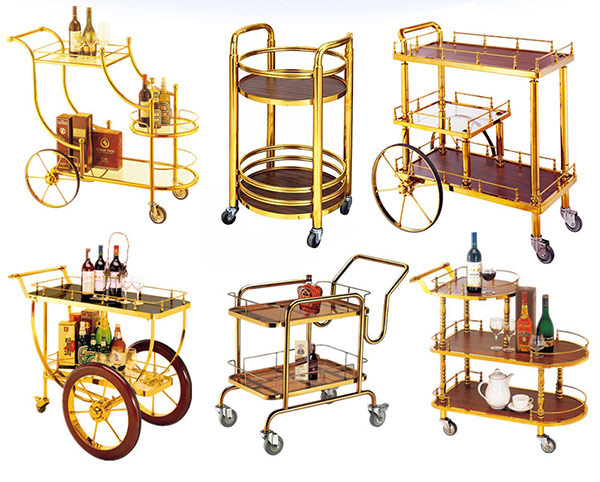 Hành Tinh Xanh cung cấp nhiều mẫu xe chở rượu bằng inox mạ vàng