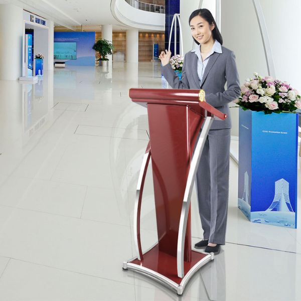 Bục phát biểu nhỏ gọn dễ dàng di chuyển và bày trí tại các không gian phòng họp