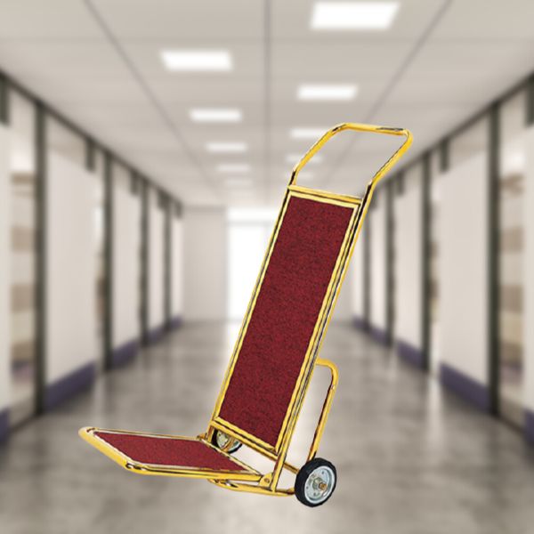 Mẫu xe đẩy hành lý chữ L có thể gấp lại