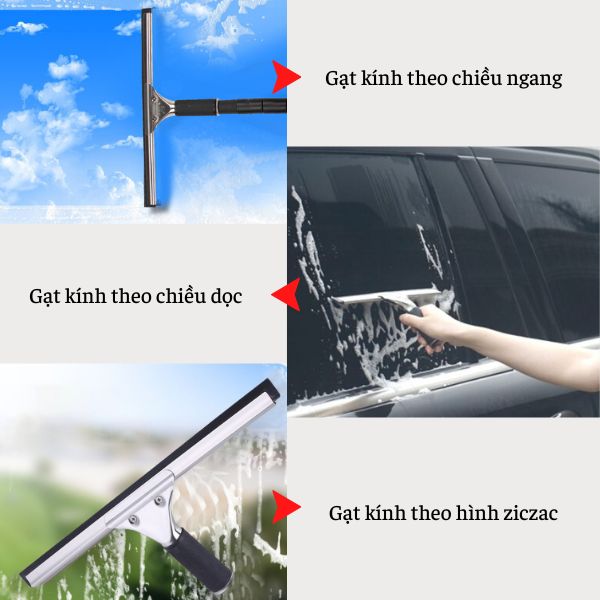 Một số thao tác gạt kính chuyên nghiệp