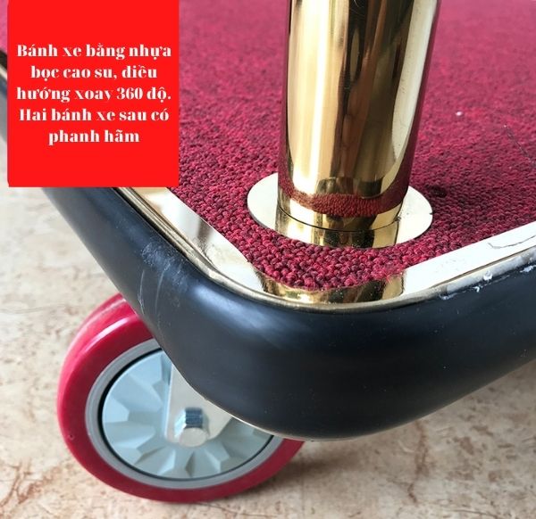 Bánh xe di chuyển linh hoạt