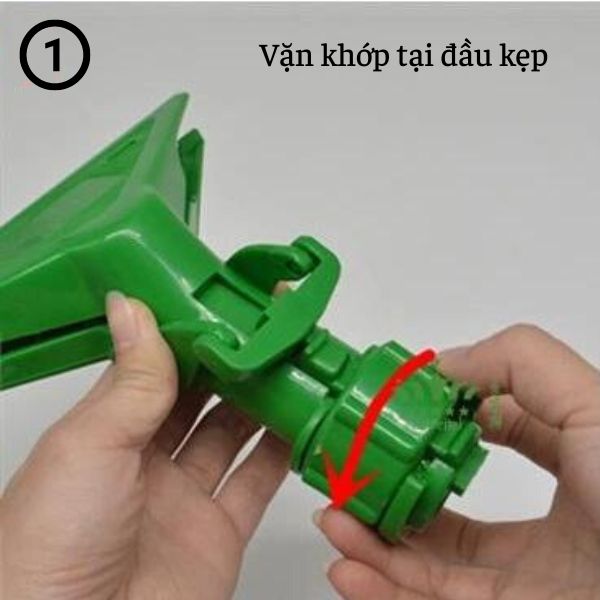 Vặn chốt xoáy vặn thông minh tại đầu kẹp