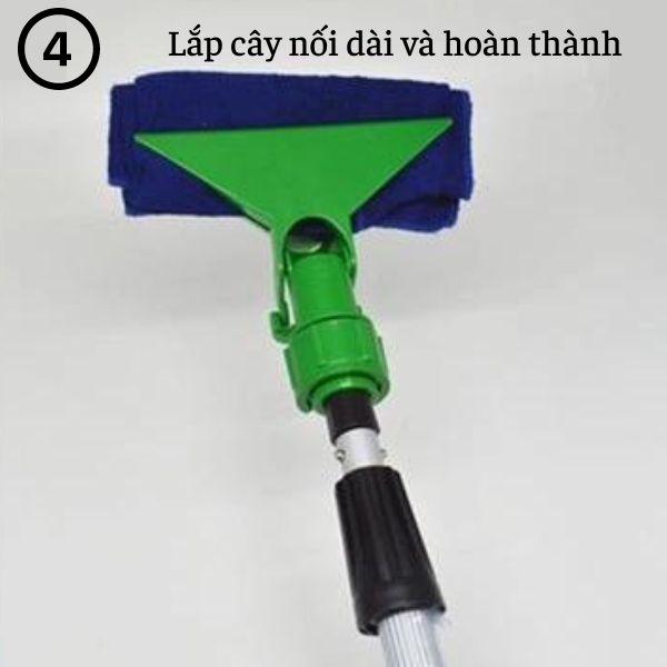 Gắn cây nối dài và hoàn thành