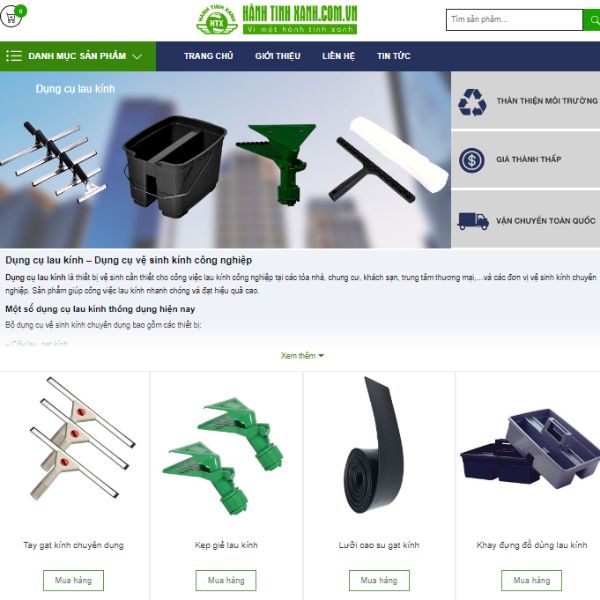 Đơn vị cung cấp cây gạt kính uy tín chất lượng Hành Tinh Xanh