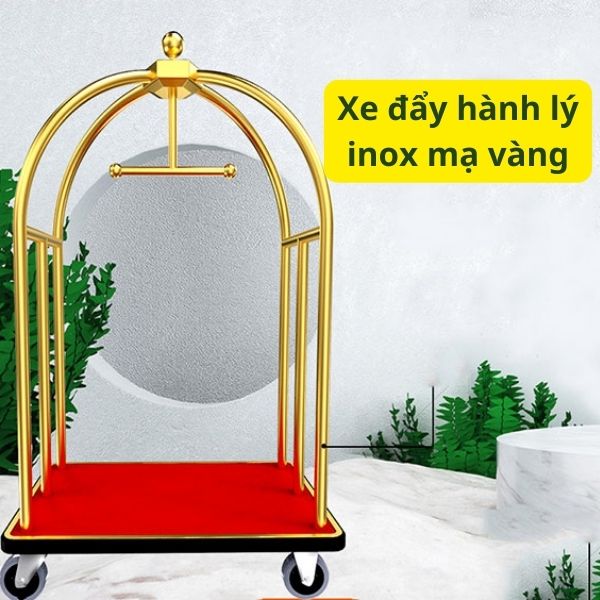 Xe đẩy hành lý bằng inox rất được yêu thích