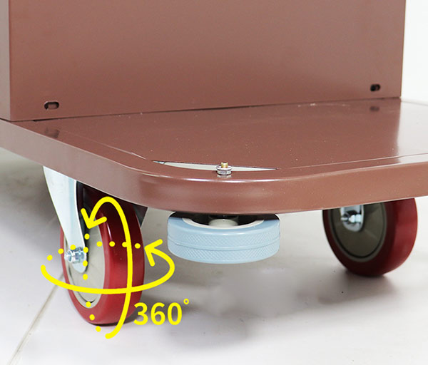 Bánh xe không quay được 360 độ và dễ hỏng hóc