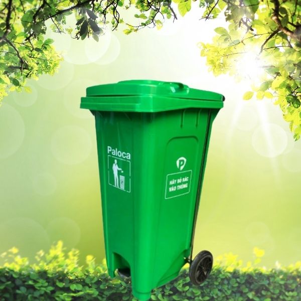 Mẫu thùng rác nhựa đạp chân thiết kế đẹp
