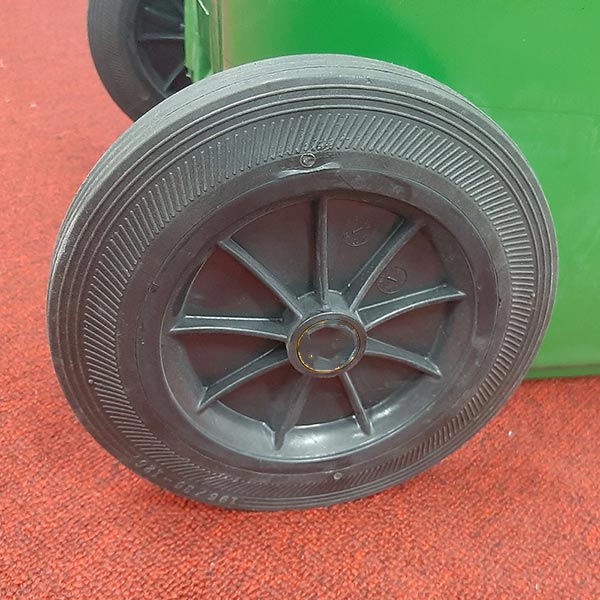 Bánh xe cao su đặc của thùng rác đạp chân