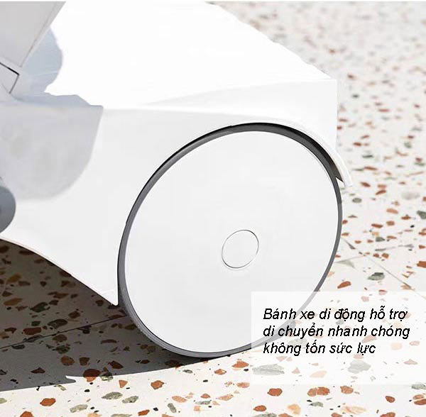 Bánh xe chất lượng tốt, giúp đảm bảo độ bền