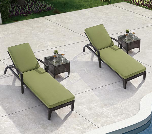 ghế tắm nắng Sun Loungers rất phổ biến