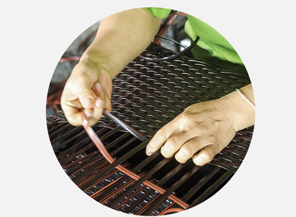 Mây nhựa bị tuột cần tết lại