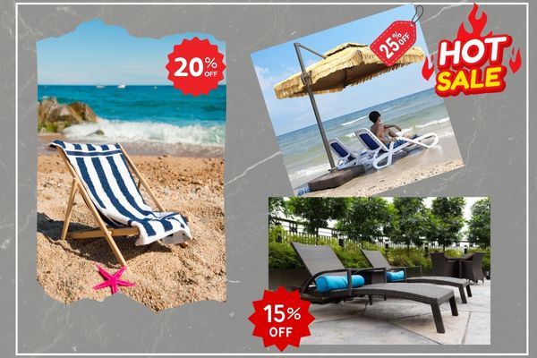 Săn sale giúp bạn tiết kiệm chi phí mua ghế nằm bãi biển