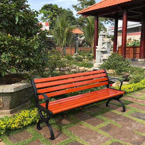 Ghế công viên bằng gỗ nhựa có tuổi thọ cao