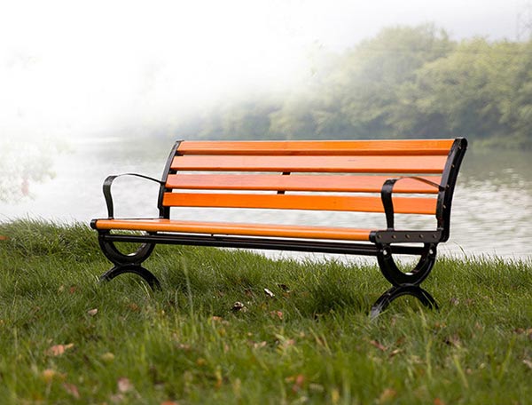 Ghế công viên bằng nhựa giả gỗ