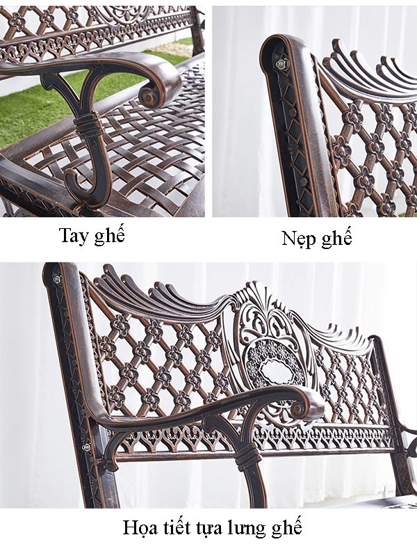 Kiểm tra kỹ mọi chi tiết cấu thành ghế công viên khi mua ghế ngoài trời sân vườn online