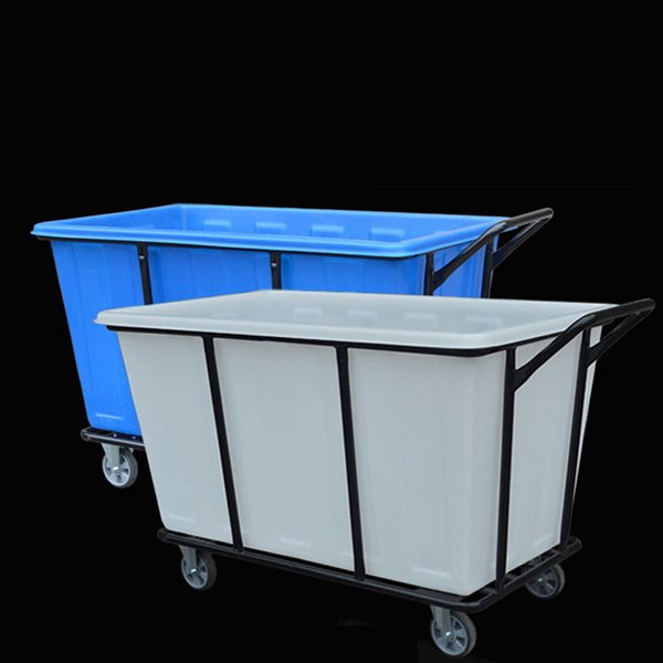 Xe giặt là thùng nhựa khung thép