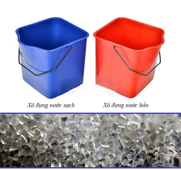 Xô chứa nước làm từ chất liệu nhựa cao cấp