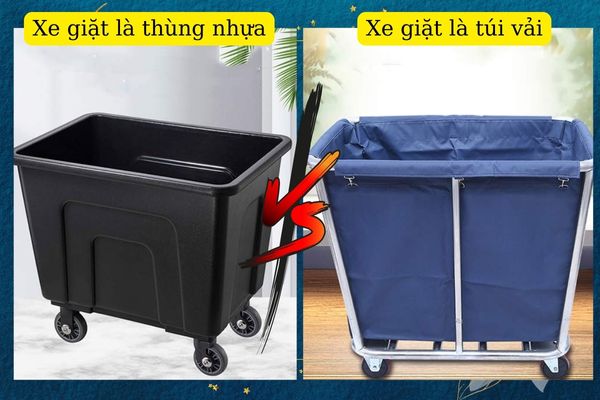 So sánh 2 loại xe giặt là với nhau