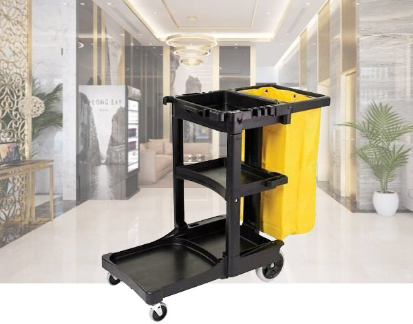 Xe đẩy đồ vệ sinh bằng nhựa hấp dẫn bởi giá rẻ
