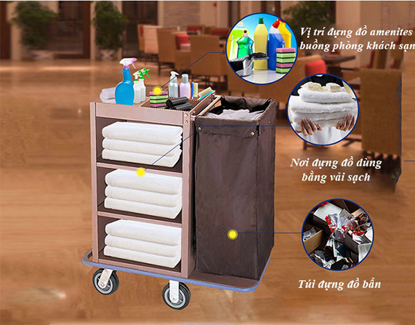 Thiết kế phức tạp với nhiều ngăn, tầng để đồ