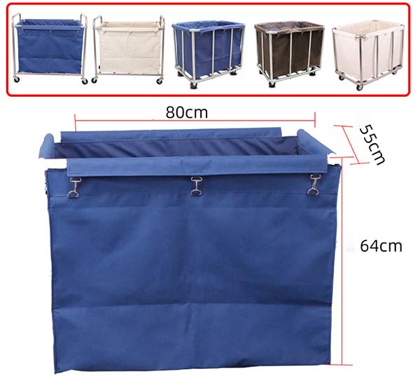 túi vải bạt trên xe giặt là khách sạn