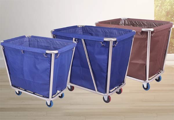 Xe giặt là khung inox túi vải đơn giản