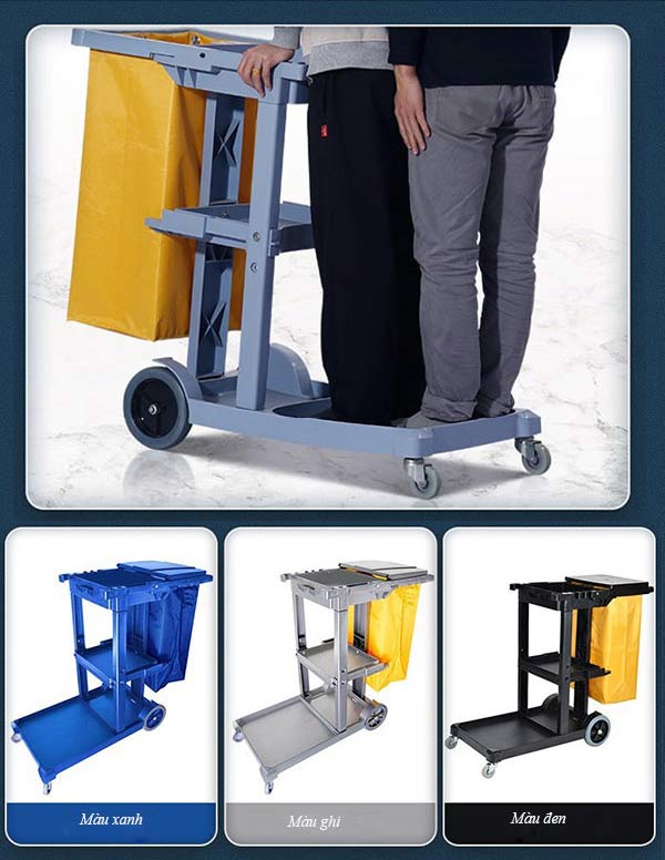 Đặt mua xe đựng đồ vệ sinh tại Hành Tinh Xanh