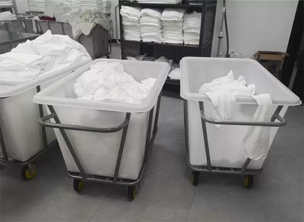 Xe thu gom đồ vải khách sạn cỡ lớn, dung tích cao