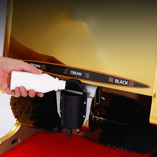 Tiến hành thay xi máy đánh giày mới