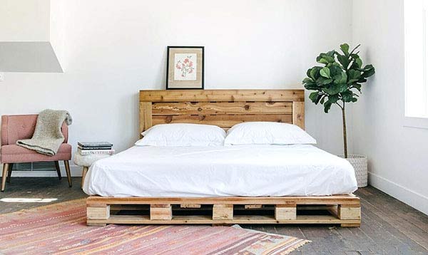 Giường pallet cuốn hút các bạn trẻ trải nghiệm