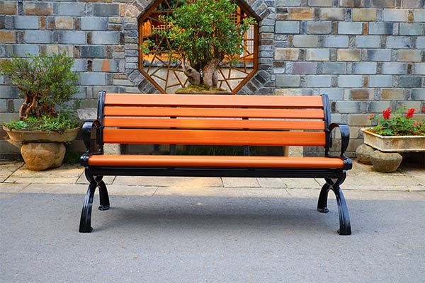 Mẫu ghế công viên có tựa giả gỗ