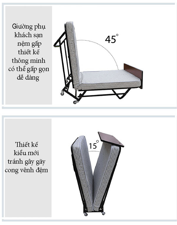 Thiết kế gấp gọn giúp tiết kiệm không gian sử dụng