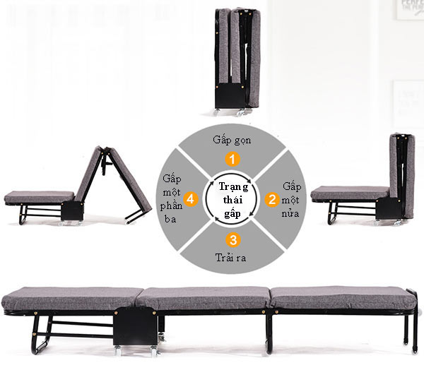 Gấp gọn tiết kiệm diện tích