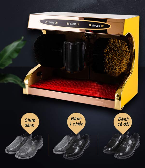 Máy đánh giày cỡ nhỏ, kích thước nhỏ xinh