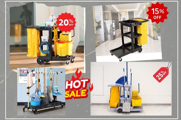 Luôn có các chương trình sale giảm giá xe đẩy dụng cụ vệ sinh