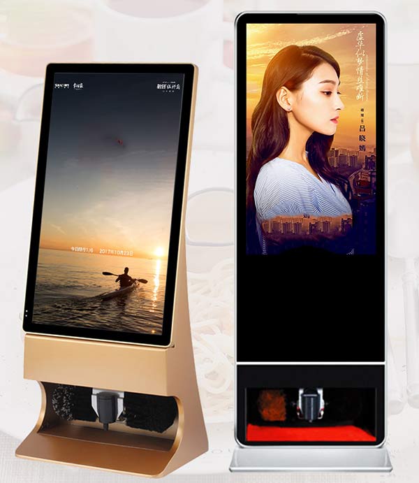 Máy đánh giày quảng cao phù hợp không gian rộng, sang trọng