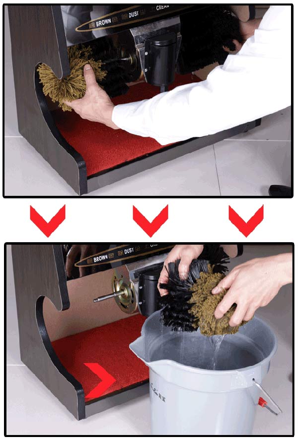 Chổi đánh bóng, đánh bụi cần được vệ sinh và thay mới liên tục