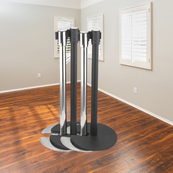 Nên xếp gọn chân đế lên nhau nếu là cột xếp gọn