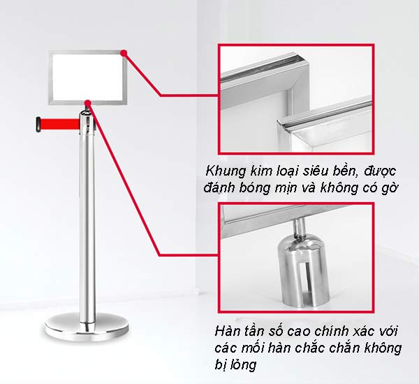 Mẫu biển thông tin làm từ chất liệu tốt, trau chuốt