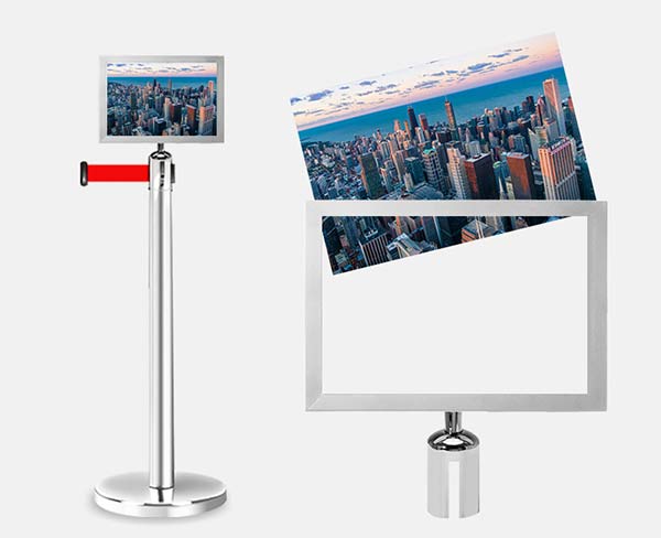 Kích thước biển thông tin gắn đầu cột chắn chuẩn nên rất dễ sử dụng