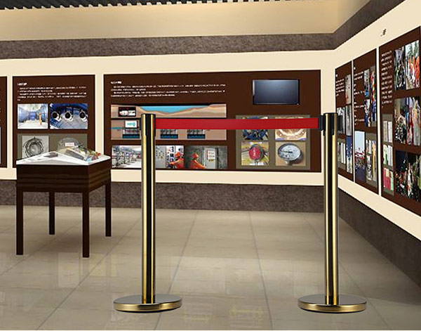 Cột chắn inox mạ vàng mang diện mạo sang trọng