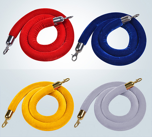 Dây nhung cột chắn đủ màu sắc