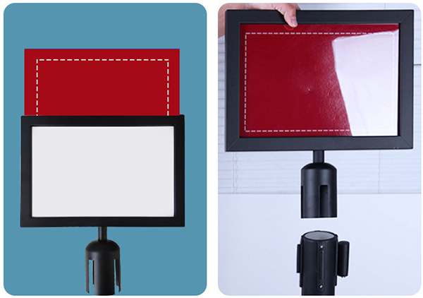 Bảng thông báo gắn đầu cột chắn