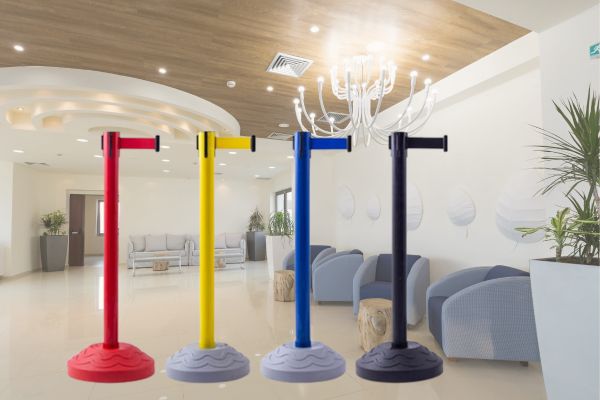 Cột chắn nhựa đa dạng màu sắc