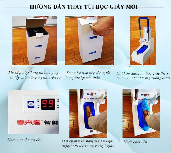 Sử dụng đúng cách, thay mới hộp bọc giày cho thiết bị đúng cách